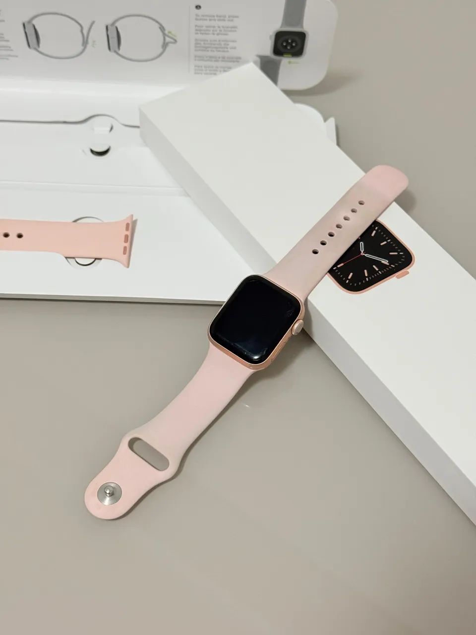 Relógio Apple Watch série 6 original rosa 