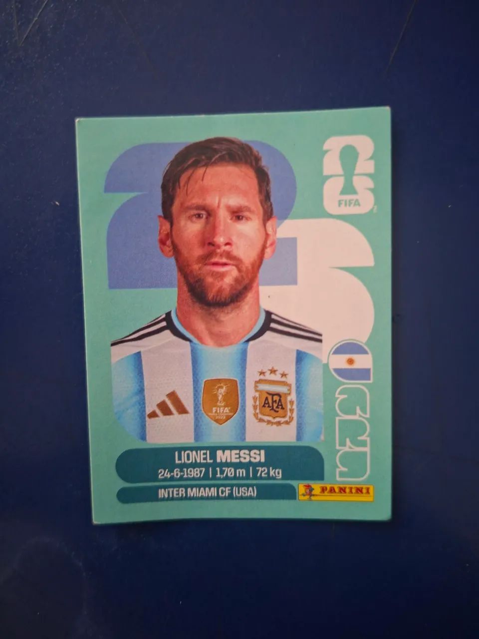 FIGURINHA COPA DO MUNDO CRAQUE LIONEL MESSI