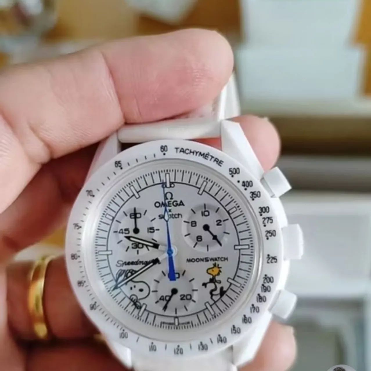 RELÓGIO ESTILO OMEGA SPEEDMASTER - MOONPHASE - Foto 4