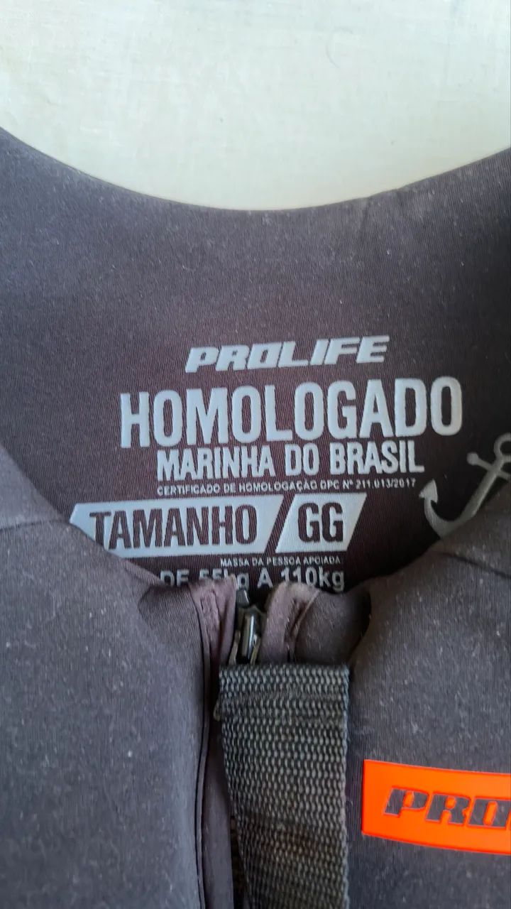 Colete Salva-vidas Prolife Protech V4 Homologado - Laranja - Foto 2
