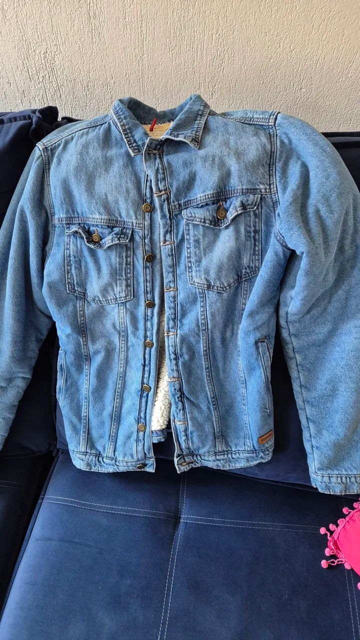 Jaqueta jeans sherpa - Foto 2