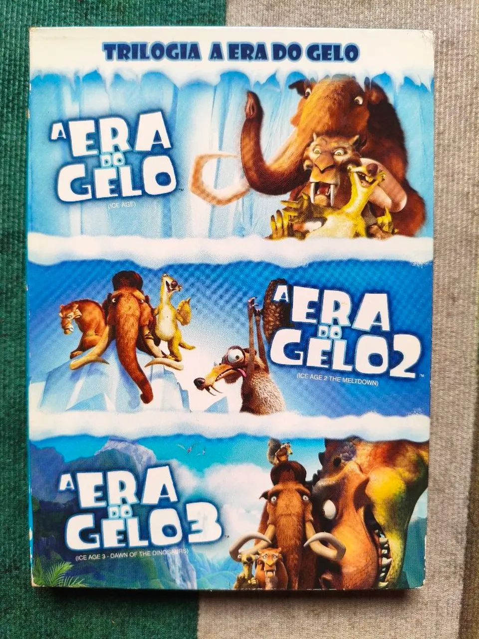 Box 3 DVDs Trilogia A Era do Gelo 