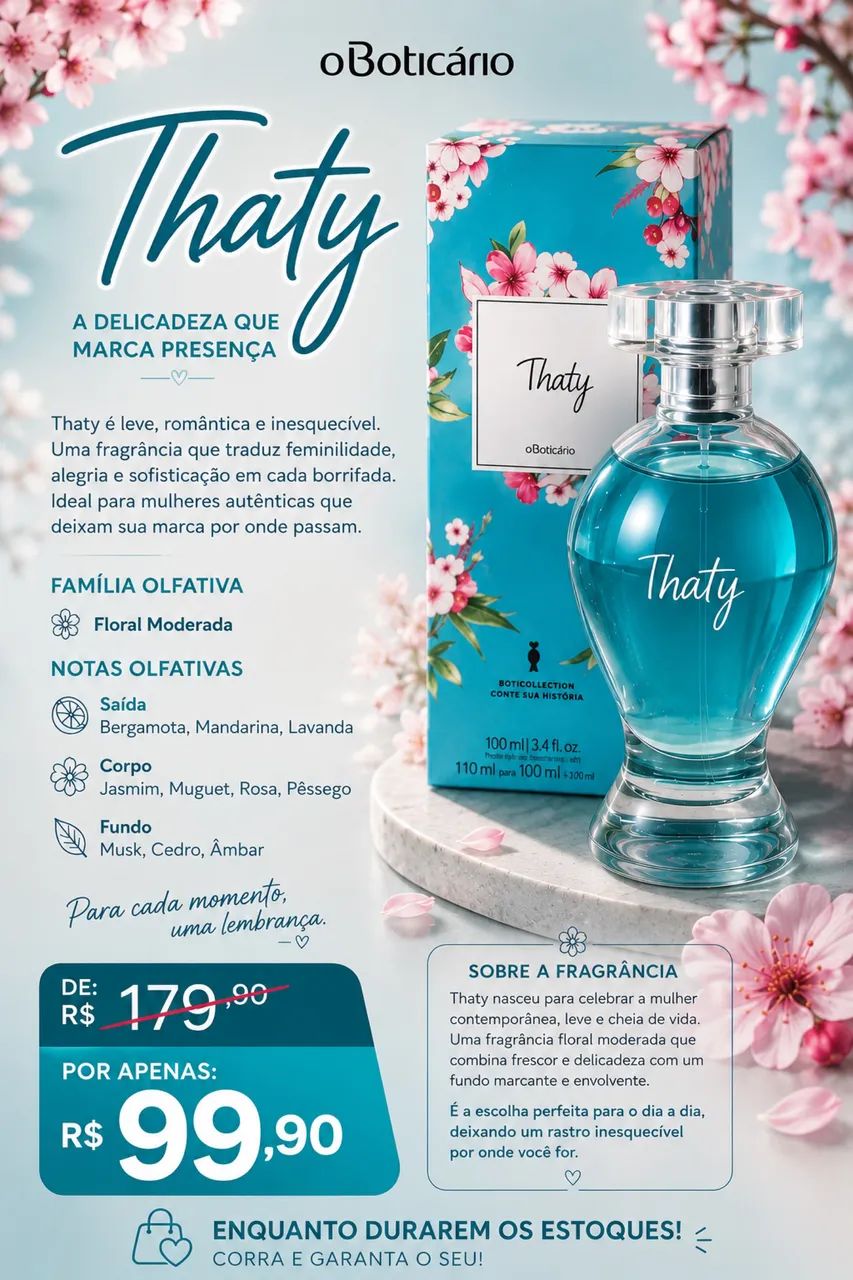 Thaty ou free original,lacrado validade 4/2027