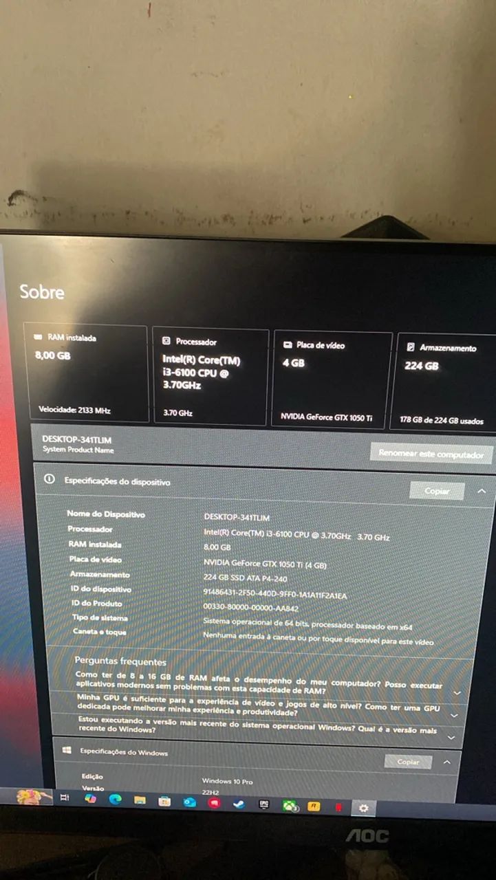 Vendo Pc de entrada - Foto 2