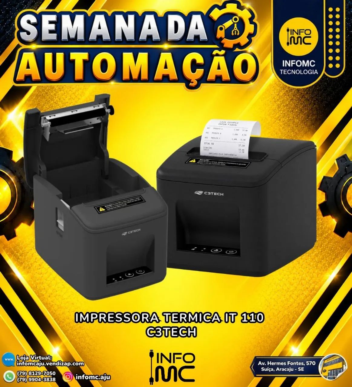 Impressora Térmica IT110 C3tech 