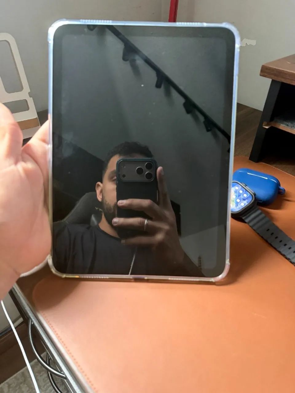 Ipad 11  Wi-fi 128gb e 6GB cor Azul - 2 meses de uso - Troca por memória ou placa de vídeo - Foto 4