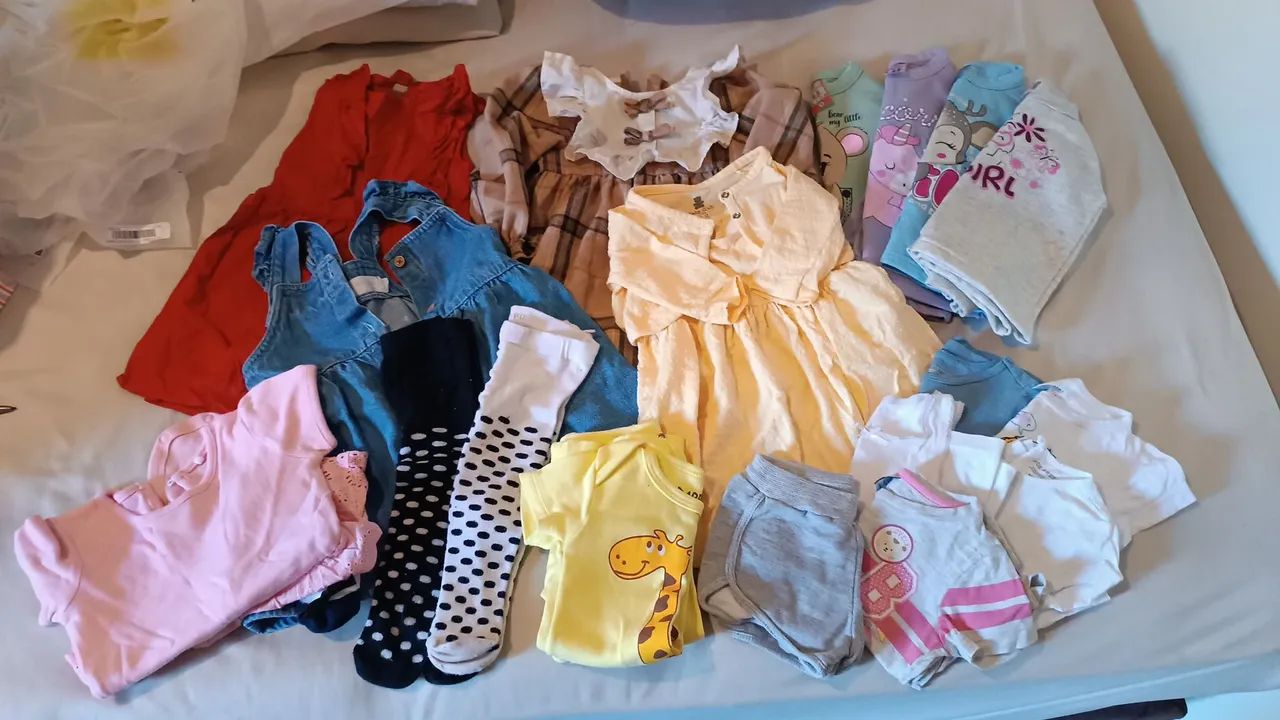 Lote roupas bebê - menina - Foto 2