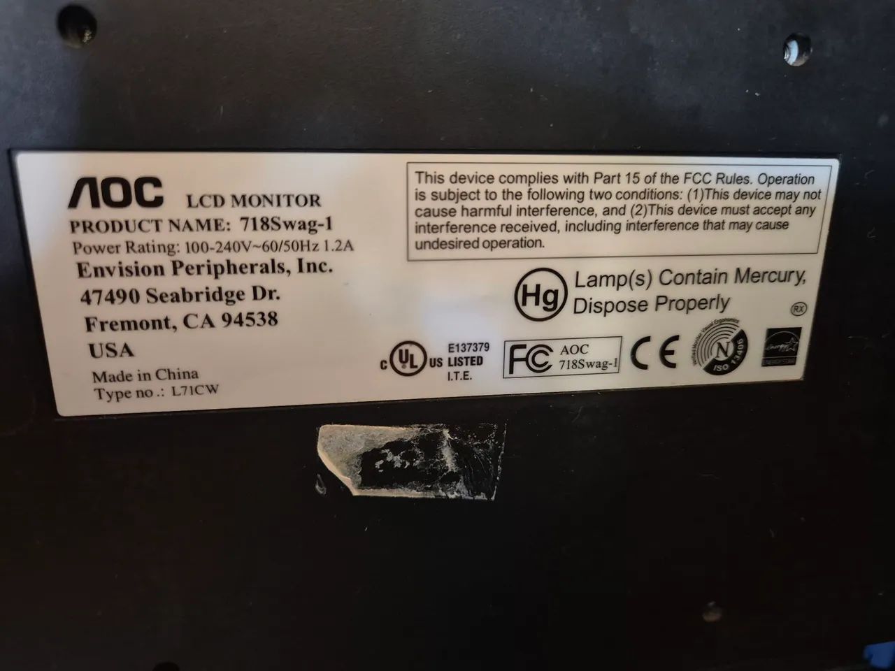 Munitor AOC 15" 718S LCD - Foto 3