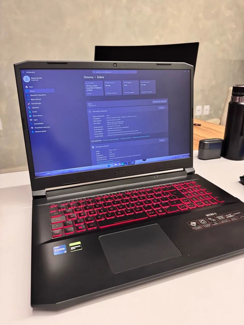 VENDO OU TROCO ACER NITRO 5  - Foto 2