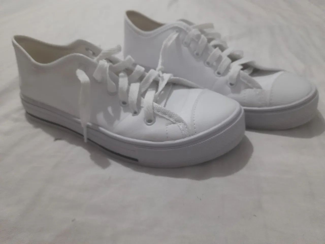 Tênis branco feminino  - Foto 4