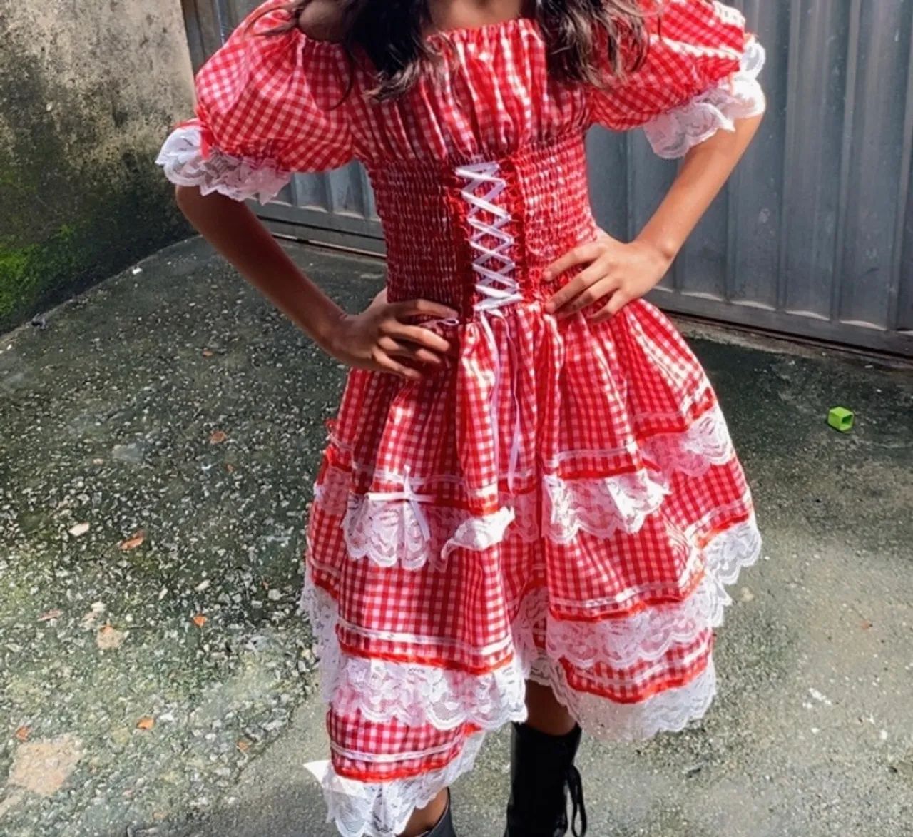 vestido de são joão número 10