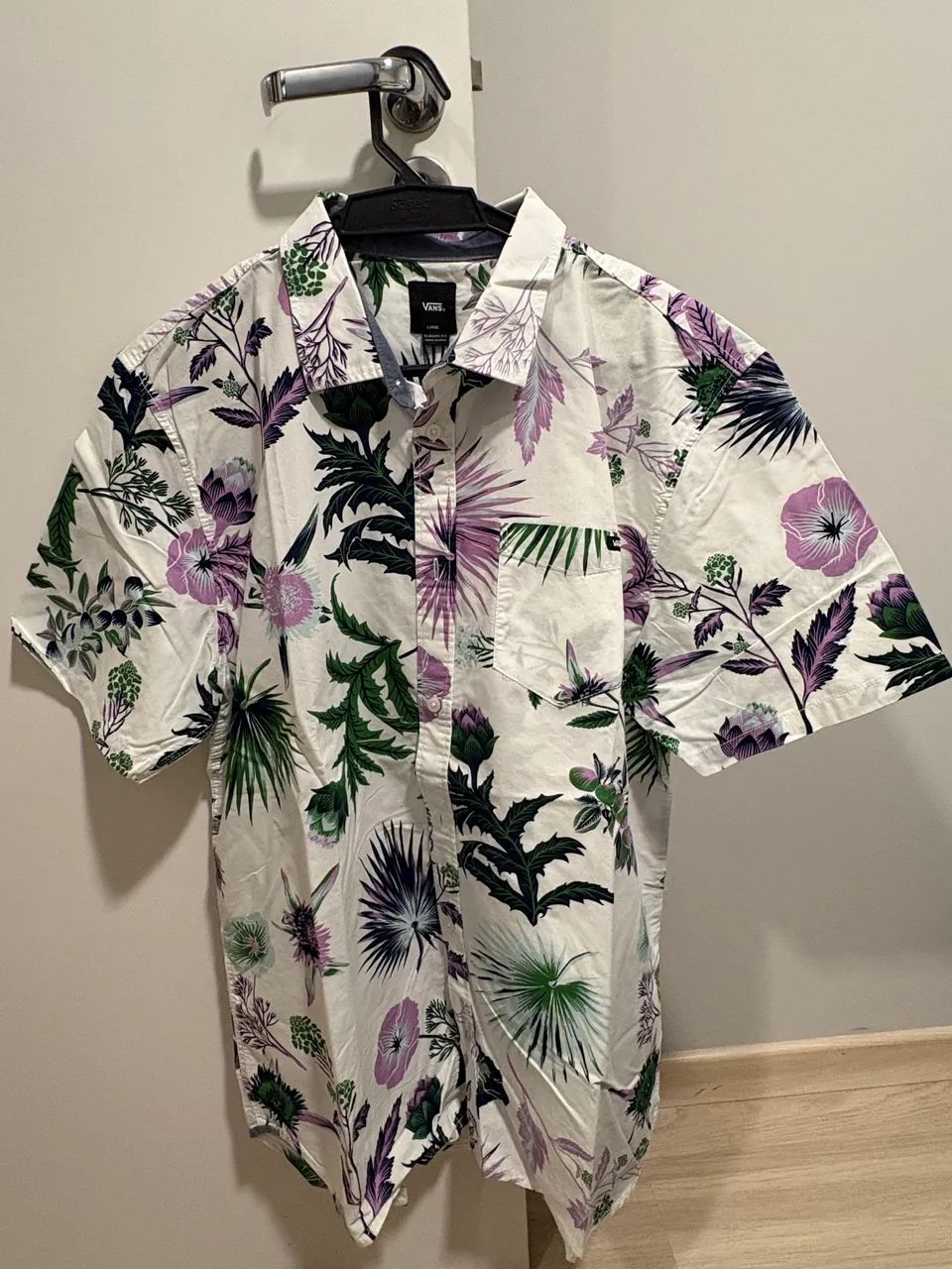 Camisa Vans Califas Branco Floral Oldschool
