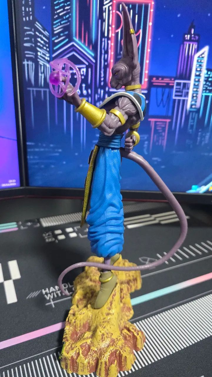 Boneco Bills (Beerus) Dragon Ball 30cm em PVC de alta qualidade (fotos reais) - Foto 4