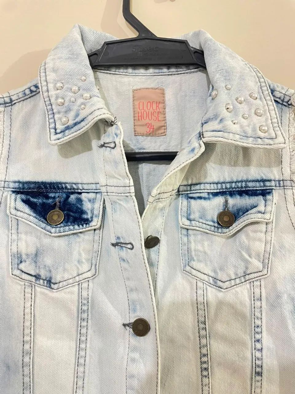 Jaqueta Jeans Clock house  - Foto 3