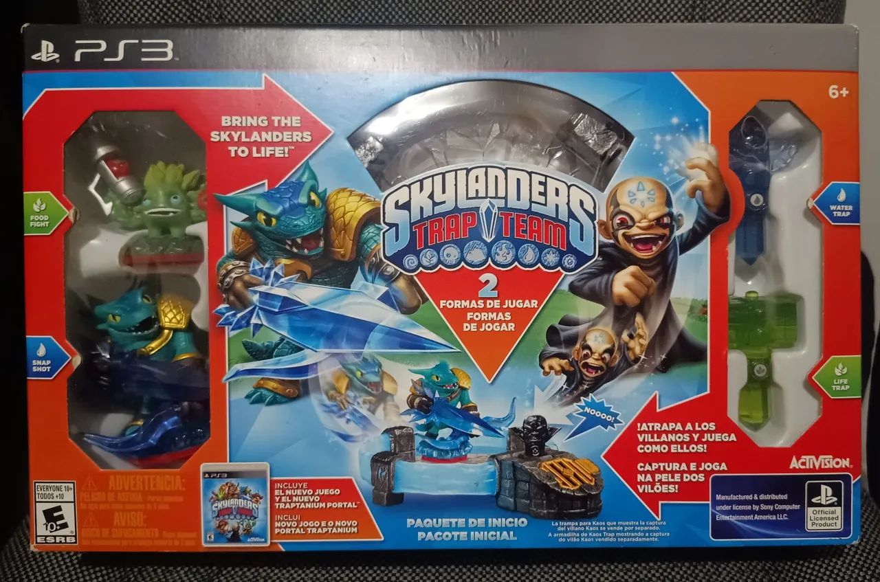 Skylanders Trap Team PS3 - Starter Pack COMPLETO (Com Manual e Pôster)