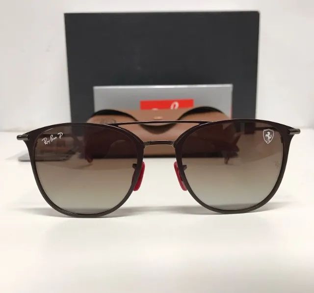 óculos de sol ray ban rb3601 ferrari coffe - Foto 2