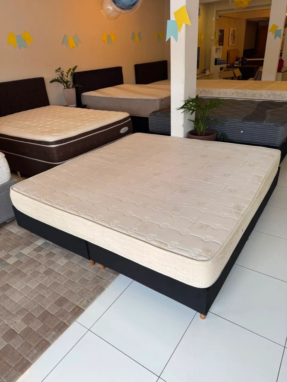 Cama box Super King MAXFLEX ESPUMA SEMINOVA TOP - ENTREGAMOS  - Foto 5