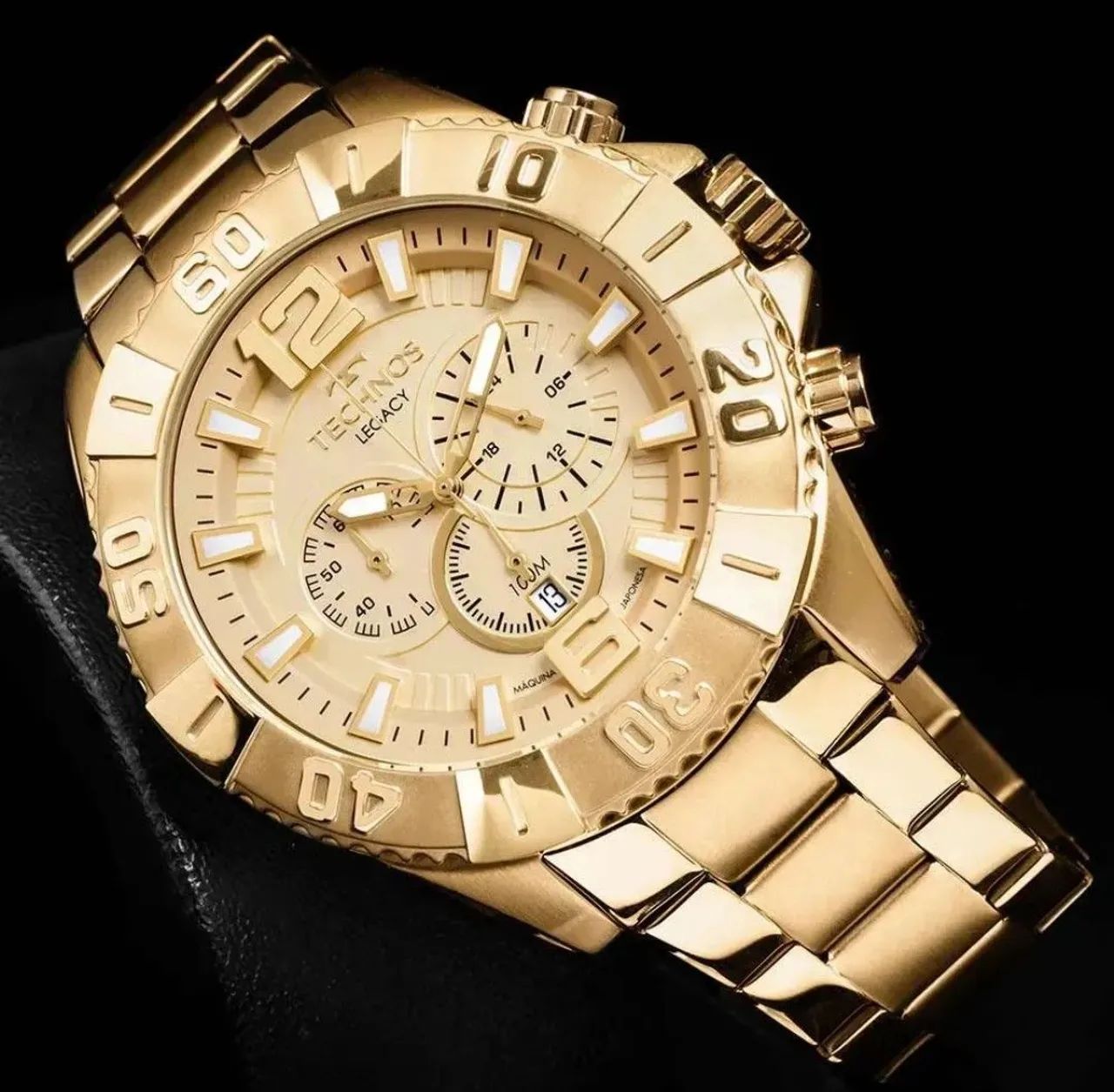Techno masculino grande dourado original  - Foto 5