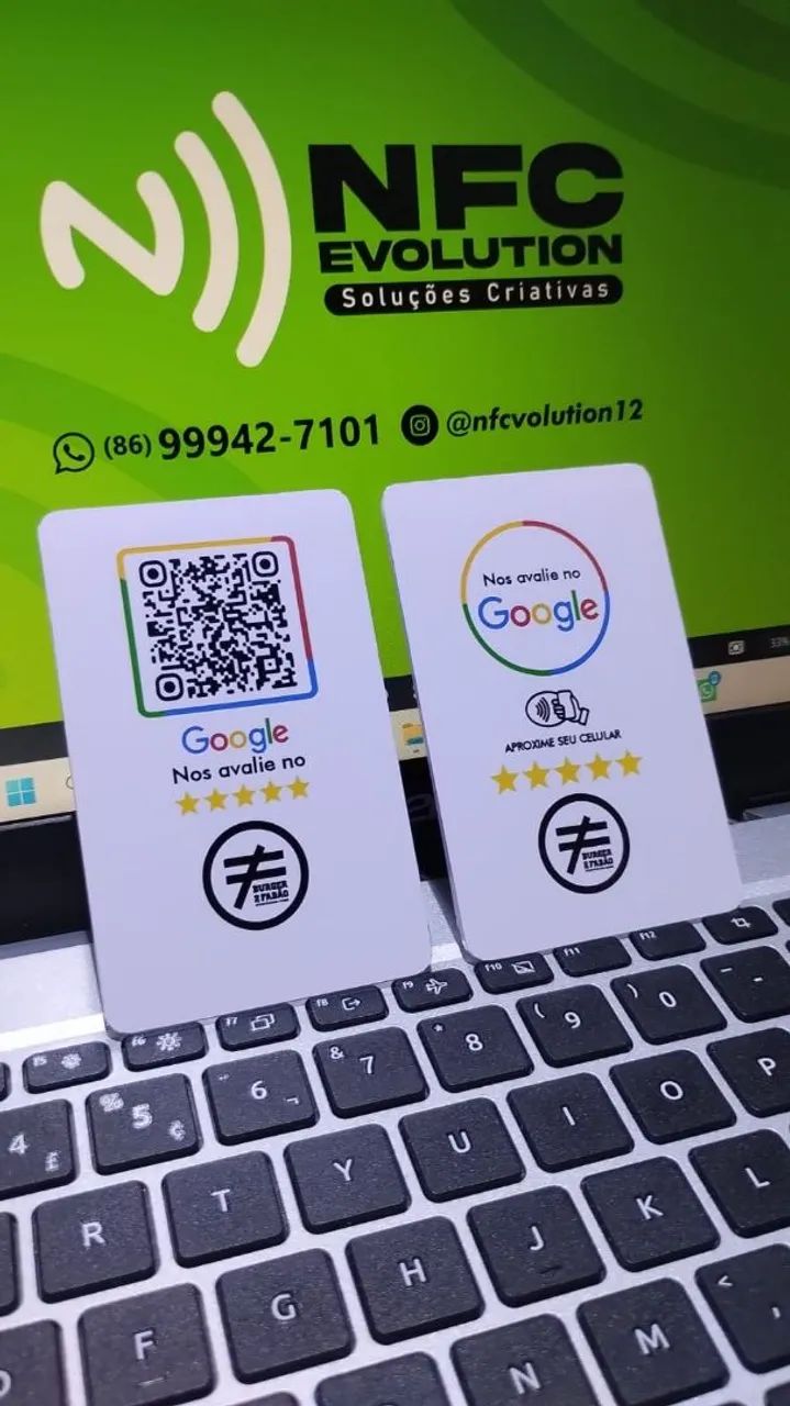 Plaquinhas De Avaliação NFC do google - Foto 3