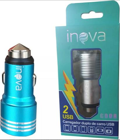 Carregador Veicular Turbo Usb 2.1 Rápido Inova Original