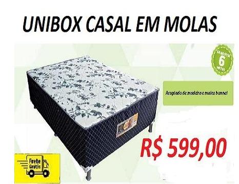 Peça Agora e Receba No Mesmo Dia! Linda Cama Box Casal em Molas Apenas 599,00
