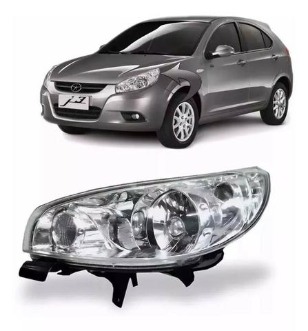 Farol Cromado Jac J3 2010 2011 2012 2013 Esquerdo