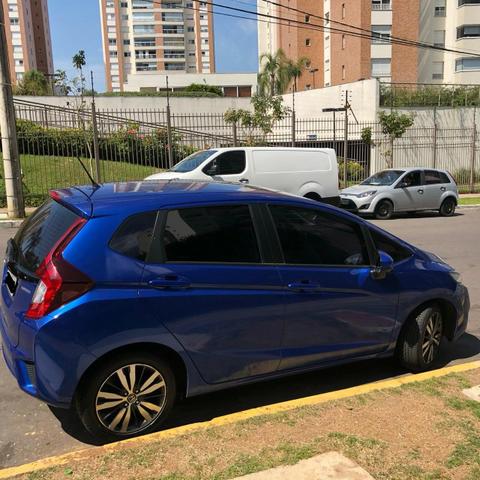 Honda fit ex cvt 2015 automático azul - Foto 7