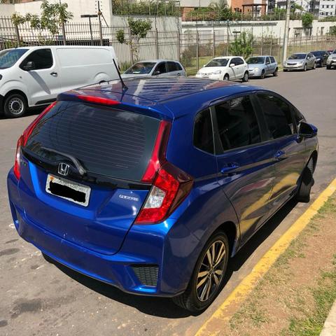 Honda fit ex cvt 2015 automático azul - Foto 5