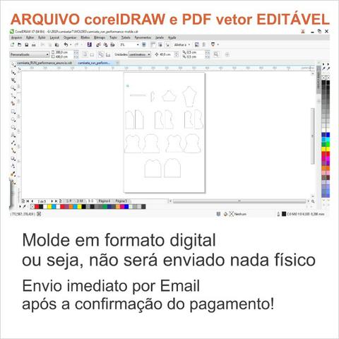 Molde de roupa Camiseta esportiva - Foto 4
