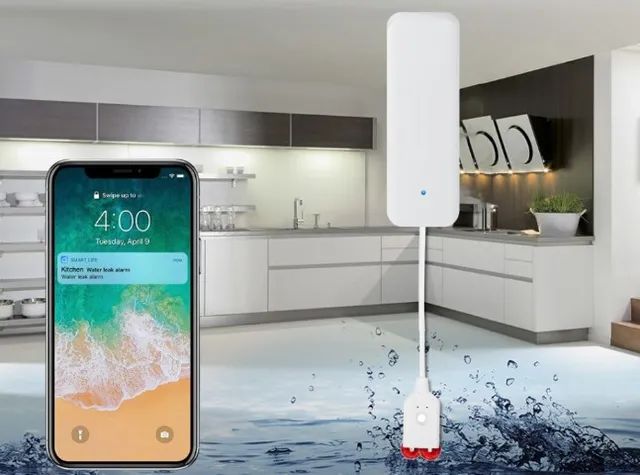 Sensor Vazamento De Água Zigbee Tuya Inundação Casa Inteligente  Arduino COD-AM538  