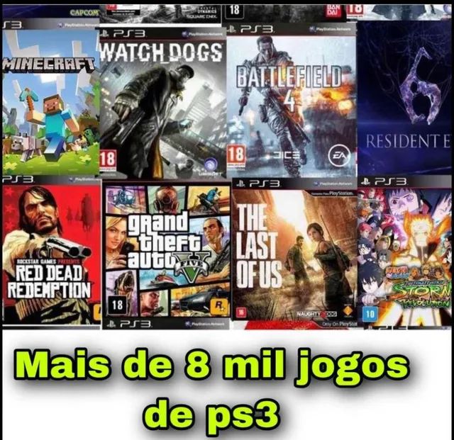 Ps3 com 14 mil jogos de ps1ps2ps3 para baixar grátis - Videogames - Parque  da Matriz, Cachoeirinha 1252005832