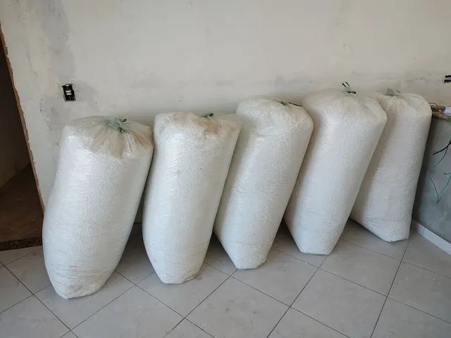 5 sacos de 60 litros de farelo de isopor 100 reais 