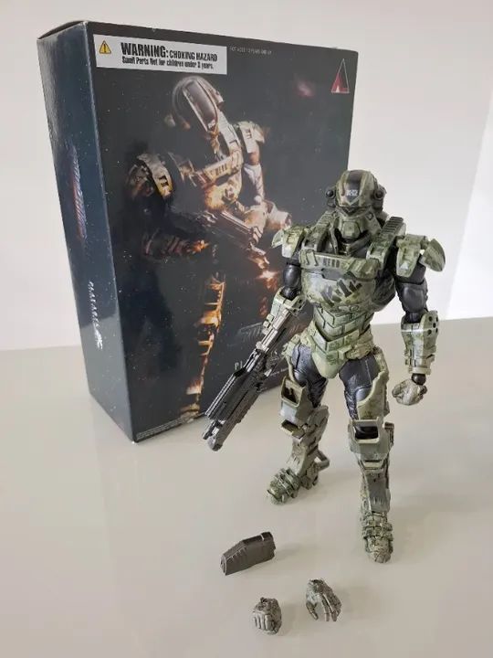 Play Arts Kai - Starship Trooper Invasion - Hero Major Henry Varro (Original)  - Foto 4
