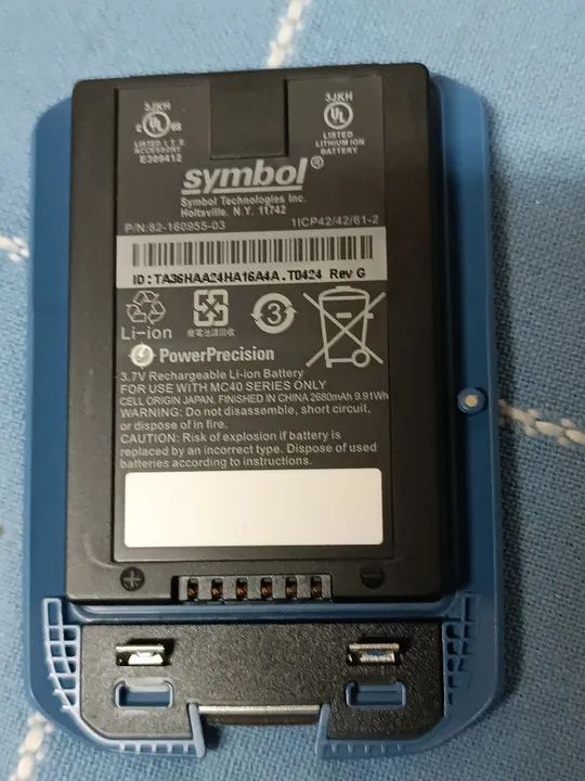 Nova bateria original azul 2680mAH para Symbol MC40 bateria Akku 82-160955-03