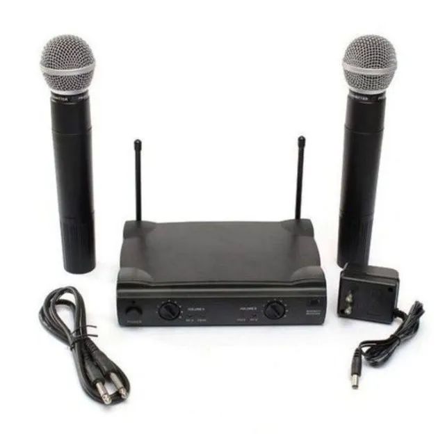 Microfone Profissional UHF LE-906 sem Fio - Lelong Loja Coimbra Computadores Entregamos - Foto 2