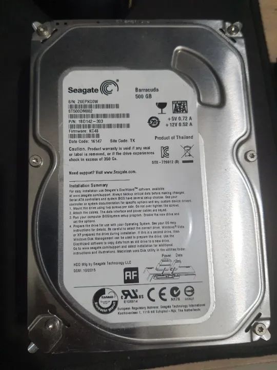 Hds Desktop (PC de mesa) 500Gb. Funcionando perfeitamente. - Foto 5