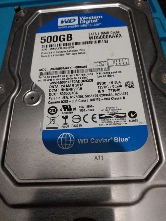Hds Desktop (PC de mesa) 500Gb. Funcionando perfeitamente. - Foto 4