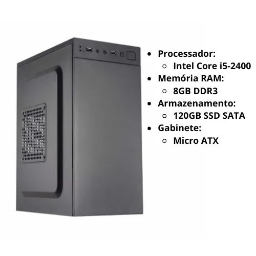 Computador (Intel Core i5 / 8GB RAM / 120GB SSD)