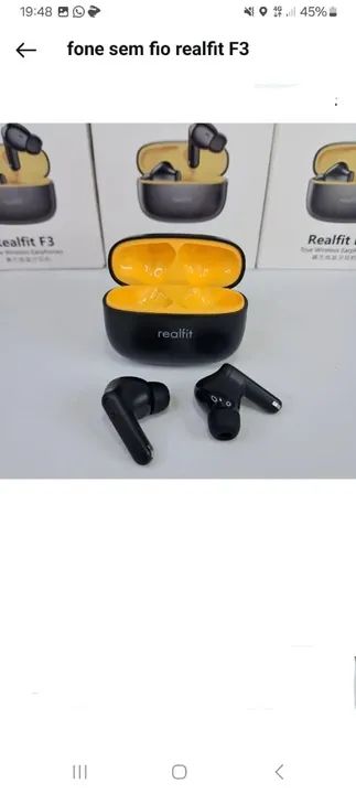 Fone sem fio realfit F3  - Foto 3