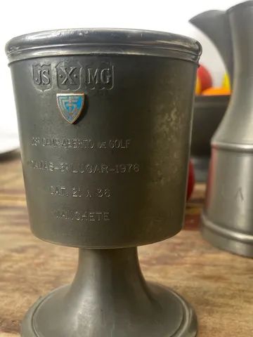 Taça Inglesa em estanho John Somers  - Foto 4