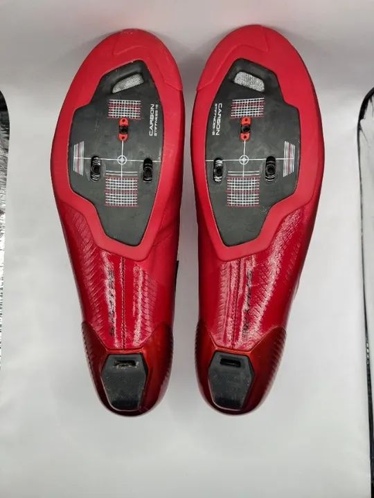 Sapatilha Shimano S-PYRE RC903 Tamanho 43BR WIDE LARGE Vermelha - Foto 4