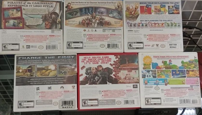 Lote 6 x Jogos Nintendo 3DS LEGO Piratas do Caribe, Transformers, LEGO Senhor dos Aneis - Foto 4