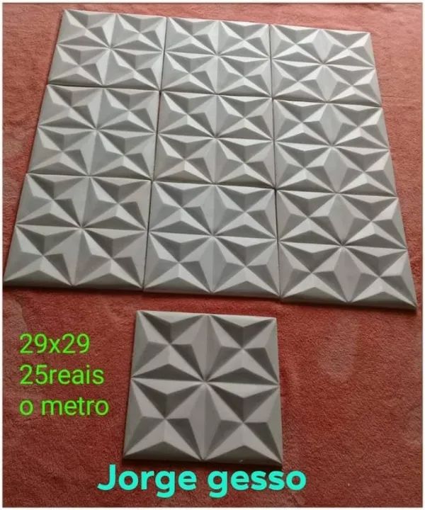 placas 3d. em gesso * - Foto 2