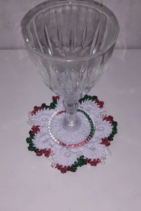 Jogo americano de natal - crochê  - Foto 4