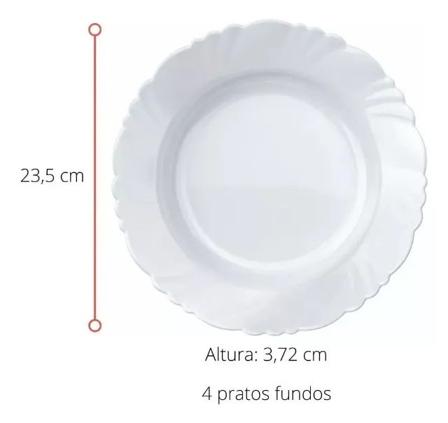 Aparelho de Jantar Pétala Nadir Figueiredo com 8 Peças - Foto 4
