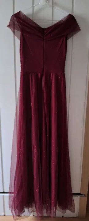 Vestido de festa Marsala 