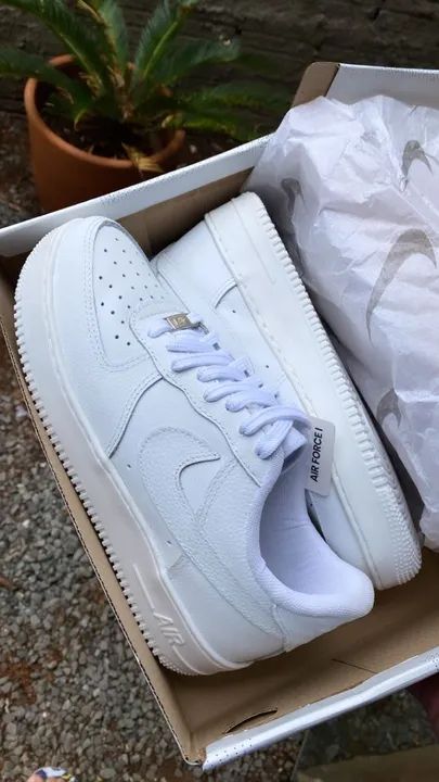 Tenis Air f! Branco Exclsivo - Foto 4
