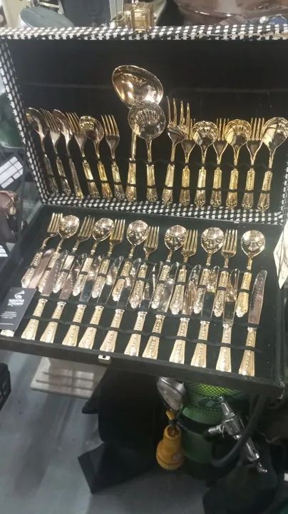 Jogo de talher Gold platend  - Foto 2