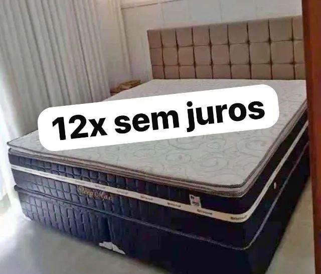Cama box suporte e colchão 