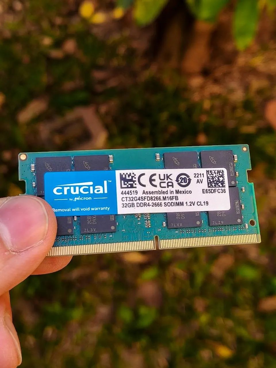 Memória RAM Crucial 32GB DDR4 2666MHz - Notebook